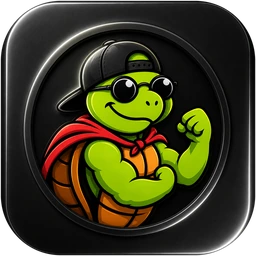 The HEROMINUTES app icon: a turtle in a backwards cap and sunglasses.